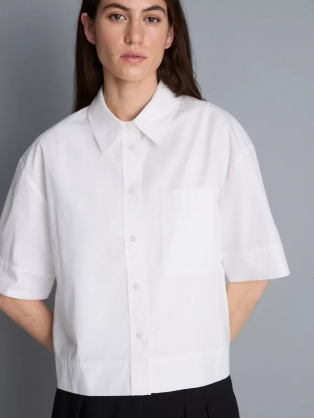 Ultimate cotton short-sleeve boxy shirt