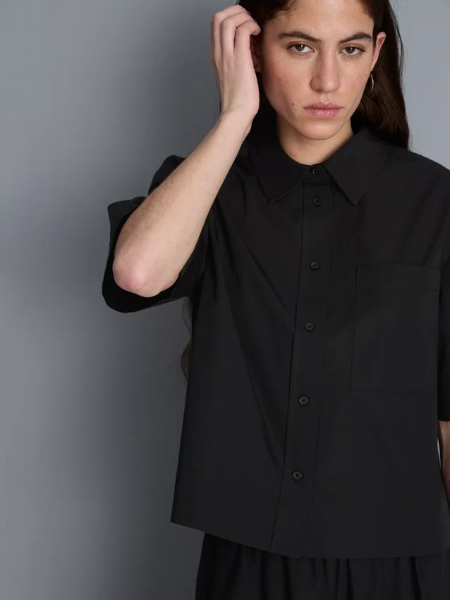 Ultimate cotton short-sleeve boxy shirt