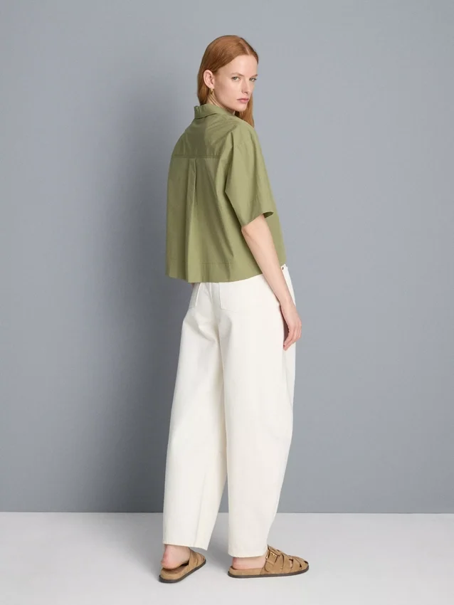 Ultimate cotton short-sleeve boxy shirt