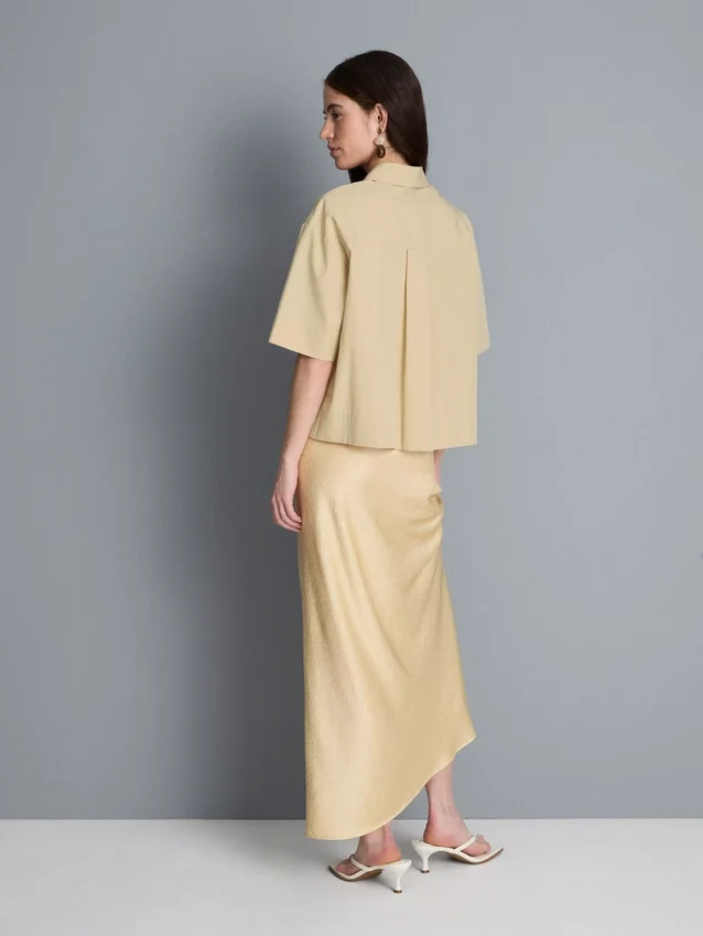 Ultimate cotton short-sleeve boxy shirt