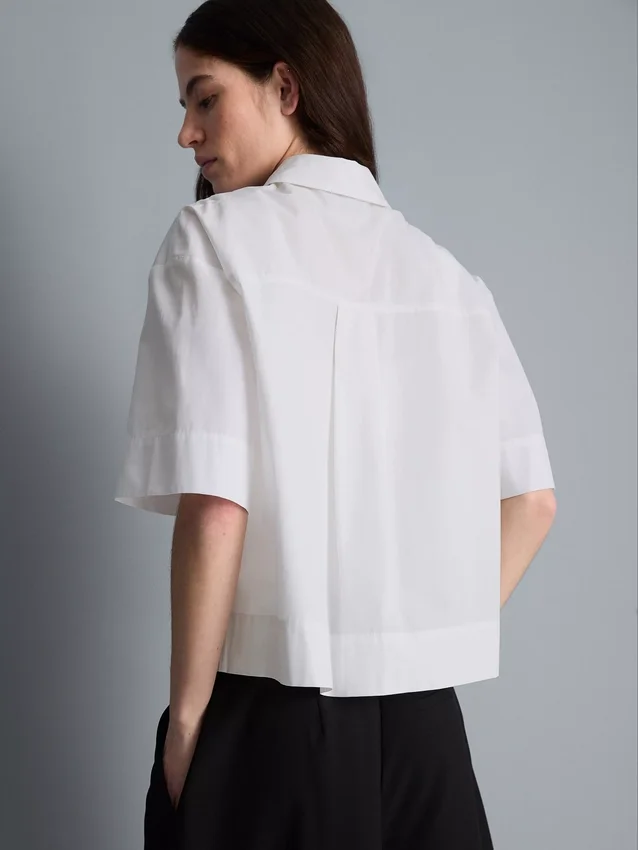 Ultimate cotton short-sleeve boxy shirt