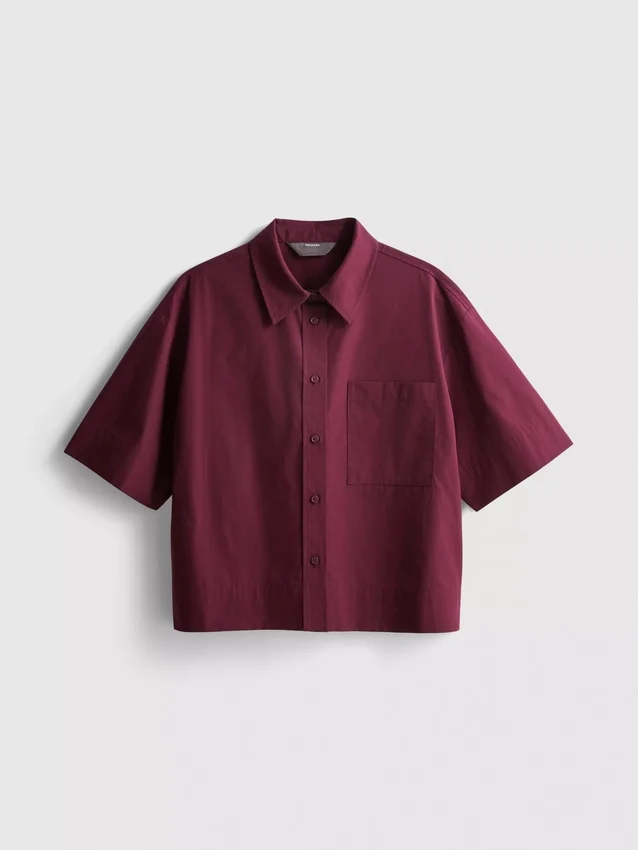Ultimate cotton short-sleeve boxy shirt