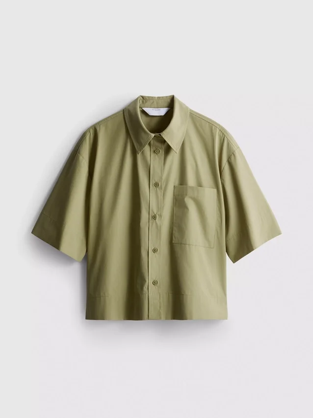 Ultimate cotton short-sleeve boxy shirt