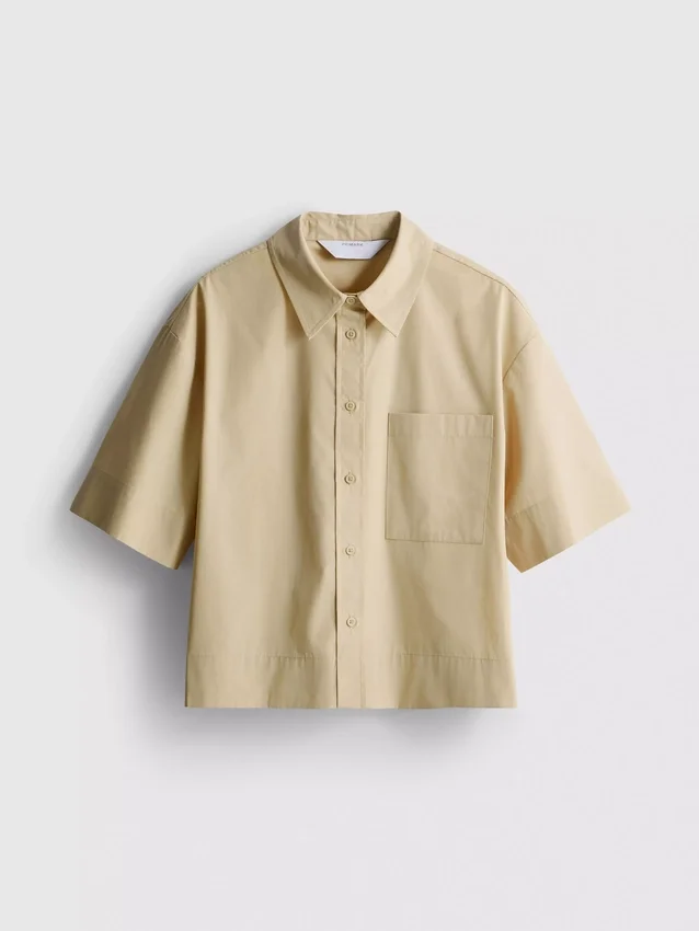 Ultimate cotton short-sleeve boxy shirt