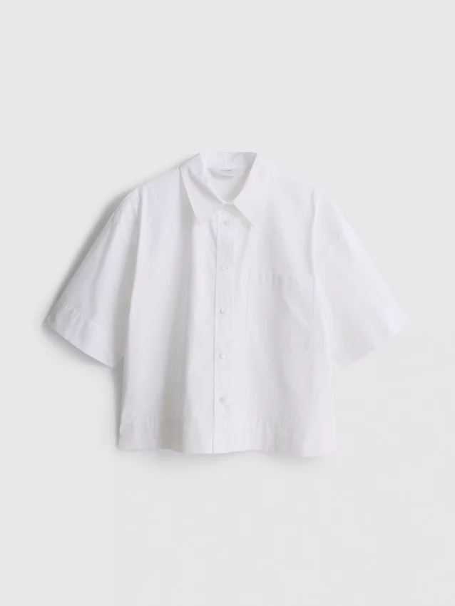 Ultimate cotton short-sleeve boxy shirt