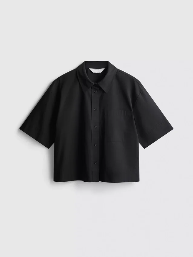 Ultimate cotton short-sleeve boxy shirt