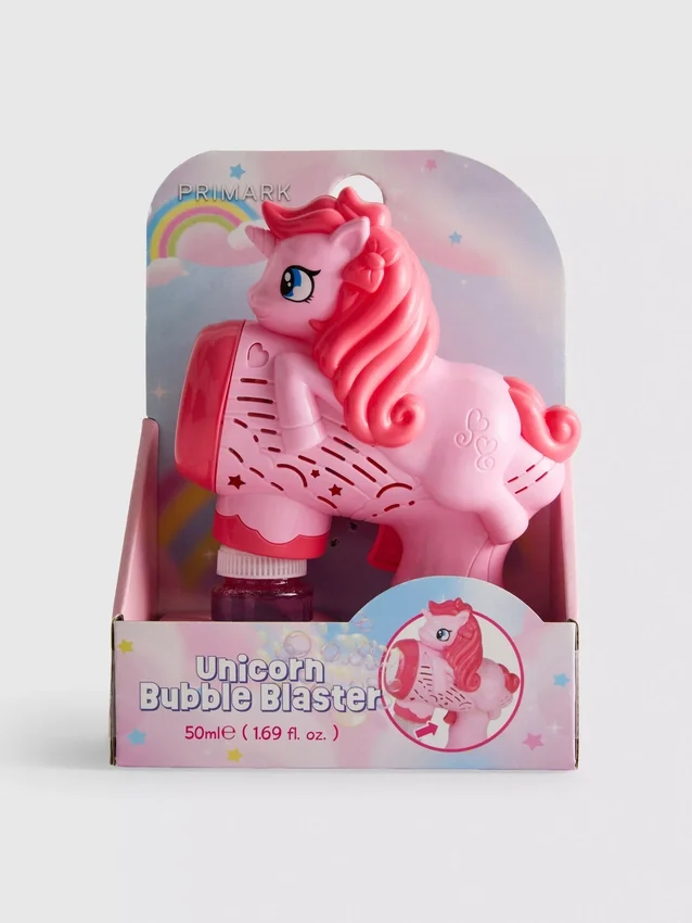 Unicorn bubble gun toy
