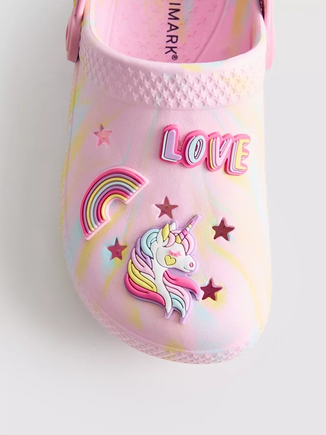 Unicorn clog sandals