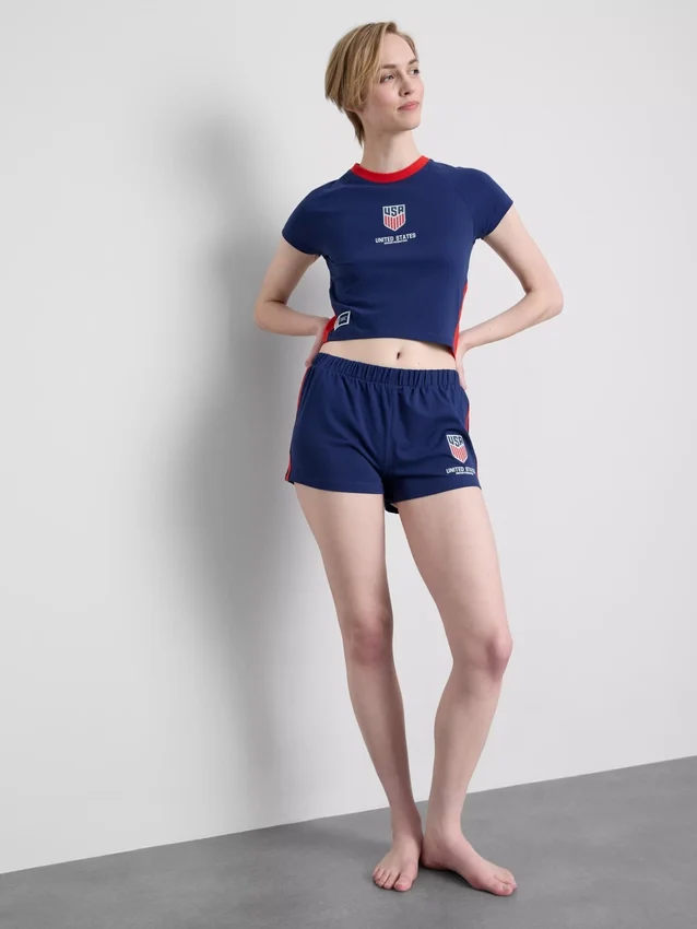 Usa football shorty pajamas