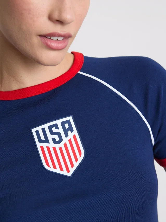 Usa longline baby tee