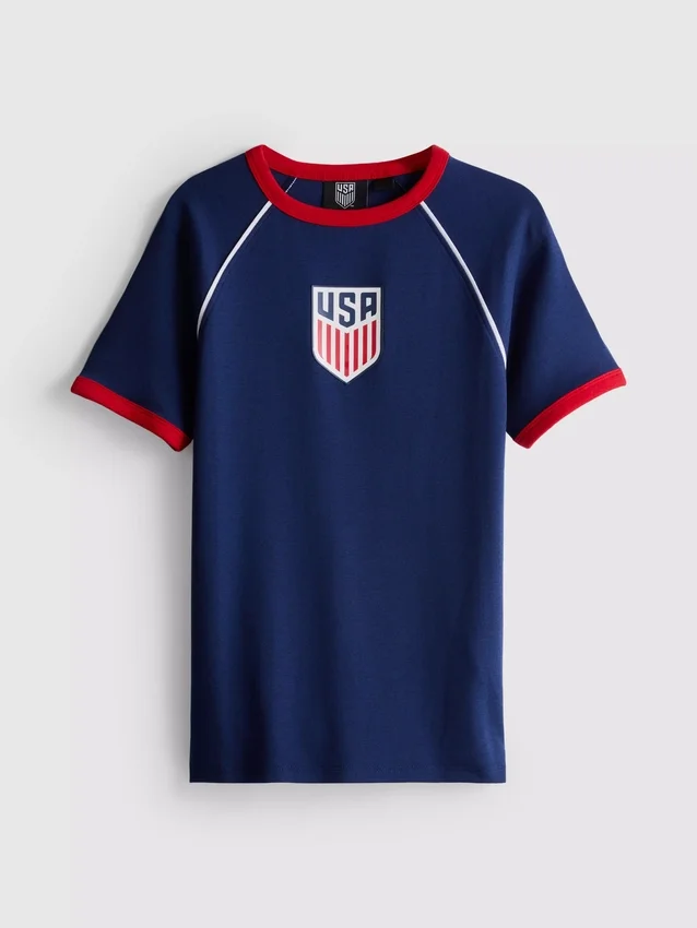 Usa longline baby tee