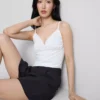V-neck babydoll cami top