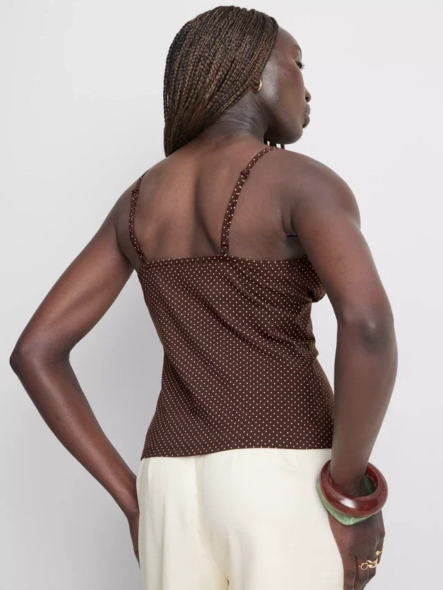 V-neck babydoll cami top