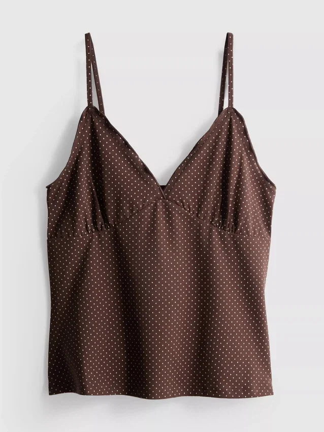 V-neck babydoll cami top