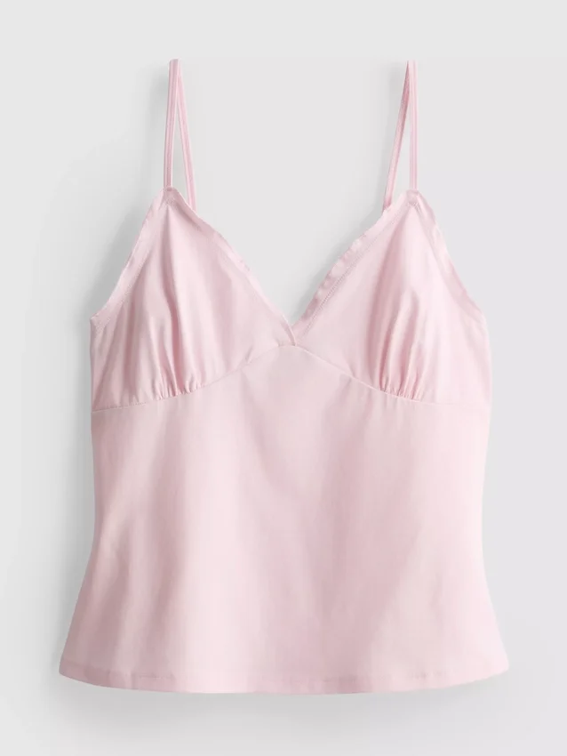 V-neck babydoll cami top