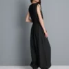 V-neck balloon-leg jumpsuit