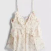 V-neck frill cami top