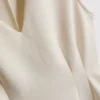 V-neck peplum sleeveless top
