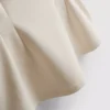 V-neck peplum sleeveless top