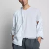 V-neck slim-fit stretch t-shirt