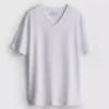 V-neck slim-fit stretch t-shirt