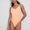 V-neck strappy bodysuit