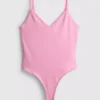 V-neck strappy bodysuit