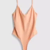 V-neck strappy bodysuit