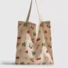 Vegetable print tote bag