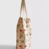 Vegetable print tote bag