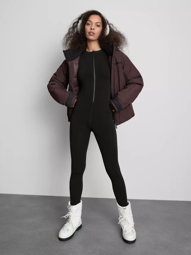Velvet plush jumpsuit