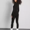 Velvet plush jumpsuit