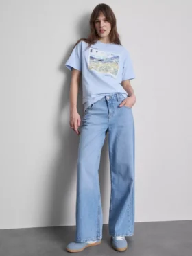 Vincent van gogh landscape art cotton t-shirt