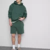 Washed elasticated shorts