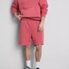 Washed elasticated shorts