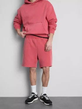 Washed elasticated shorts