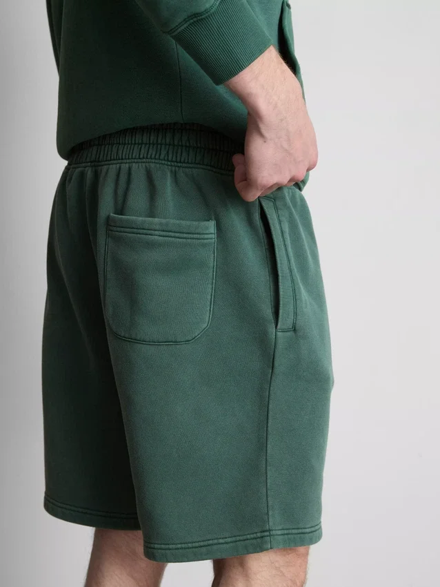 Washed elasticated shorts