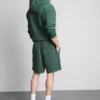 Washed elasticated shorts