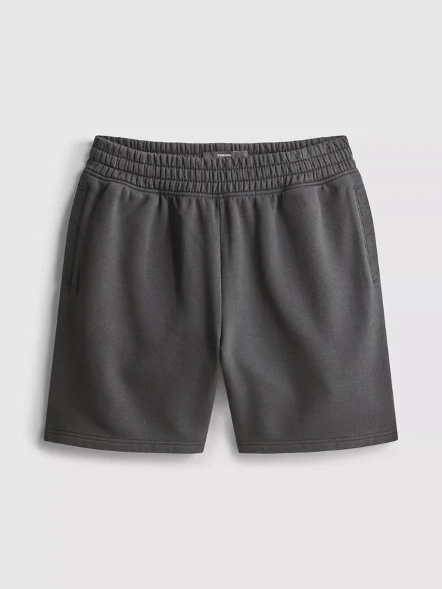 Washed elasticated shorts