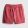 Washed elasticated shorts
