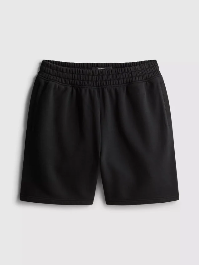 Washed elasticated shorts