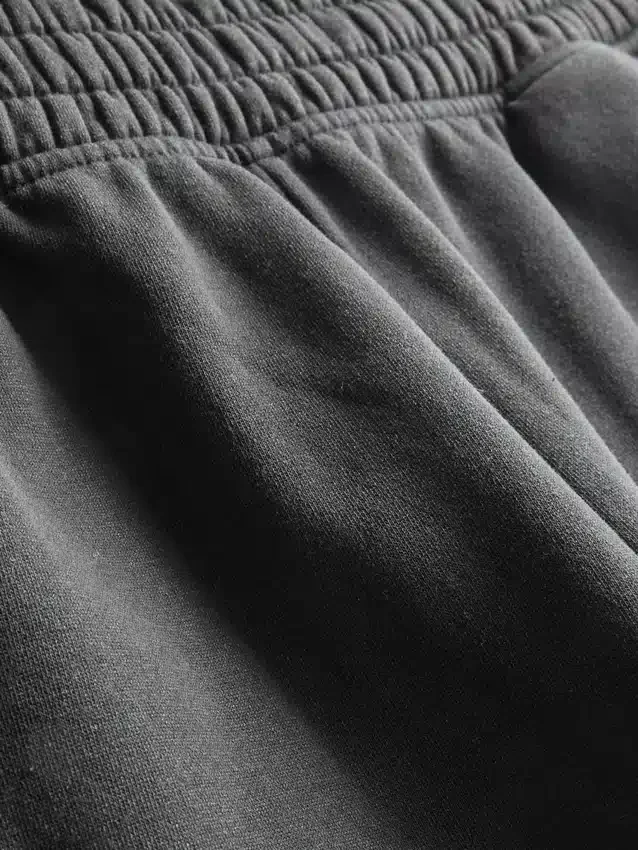 Washed elasticated shorts