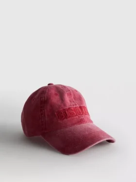 Washed embroidered baseball cap