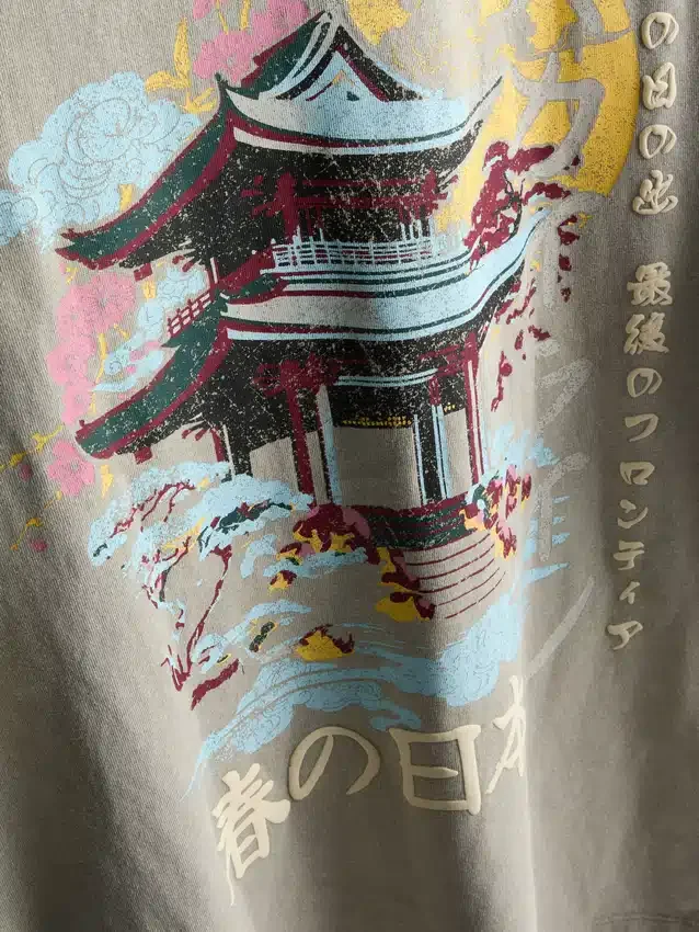 Washed japan graphic tee