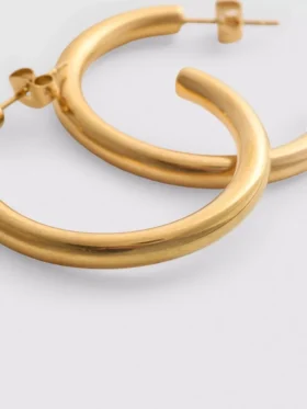 Waterproof hoop earrings