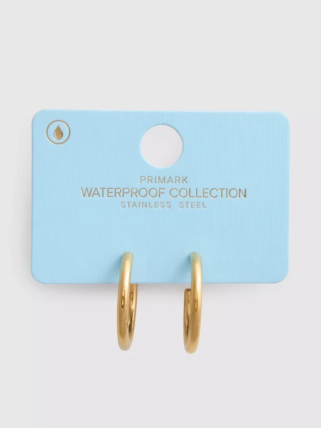 Waterproof hoop earrings