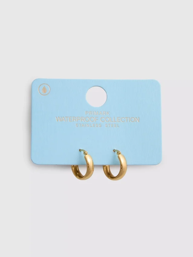 Waterproof mini hoop earrings