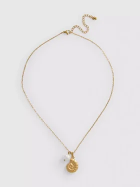 Waterproof shell charm necklace