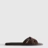 Weave strap mules