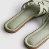 Weave strap mules